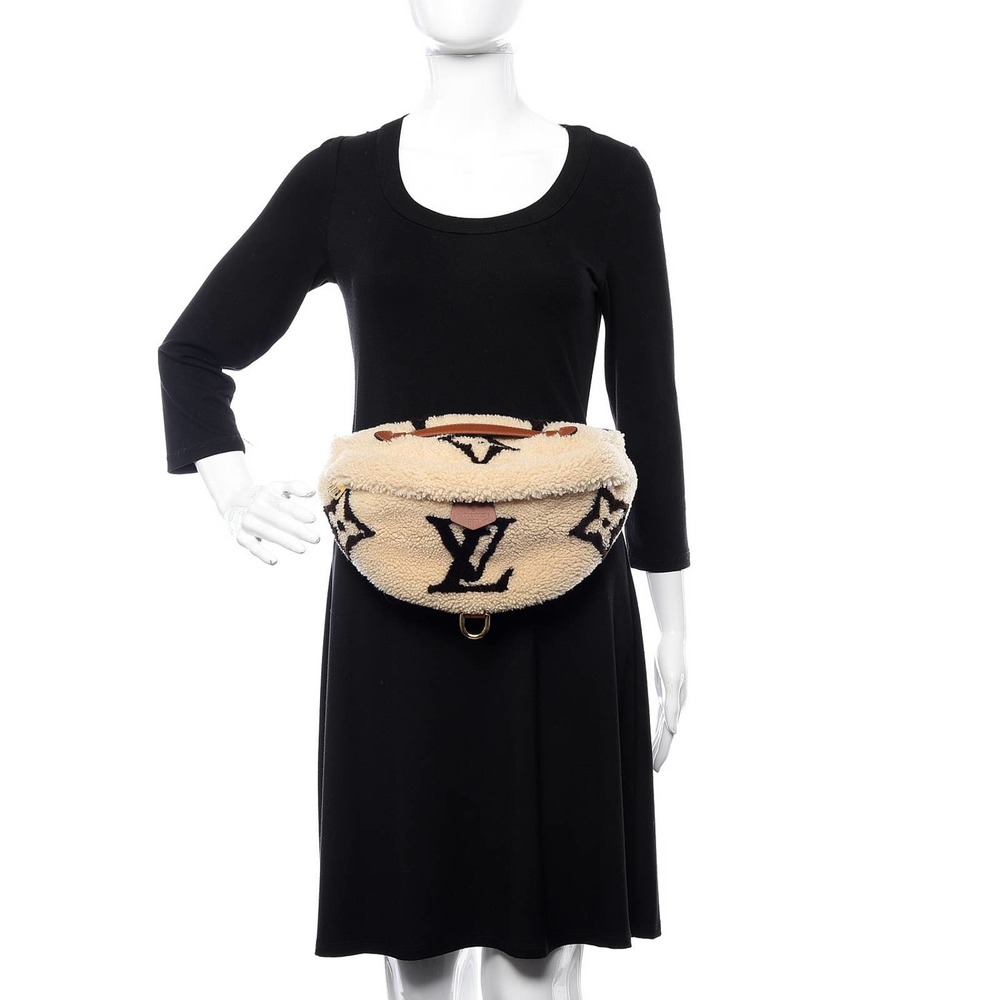 ❌❌ Louis Vuitton Teddy bumbag Monogram waist crossbody LV shearling fur bum bag - Picture 16 of 16